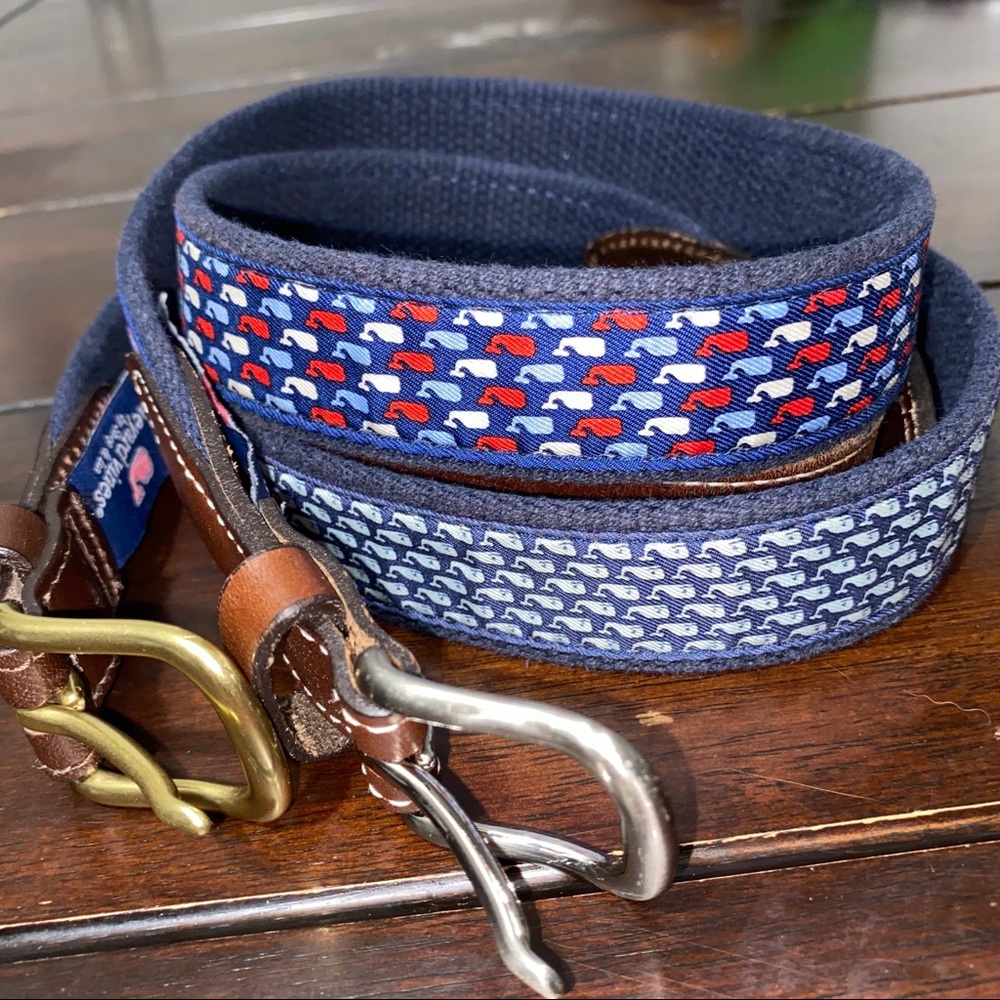 Vineyard vines 2 Belts size 28